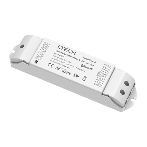 B5-DMX-4A-S Bluetooth Constant Voltage LED Controller - Image 2